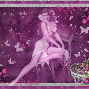 pin up girl purple