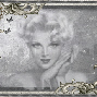 grey monochrome pin up