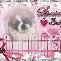 Saskia pink and white