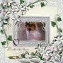 garden wedding couple