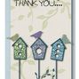 Birdy thank you card
