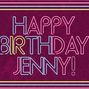 Jennifer's Birthday