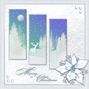 Christmas Card-Stag-Winter Trees