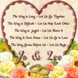 A wedding card for Jo and Lee