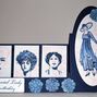 lady in Blue Birthday Card