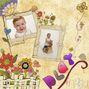 My first digital scrapbook page