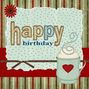 grungy birthday card