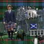 Young man in kilts..