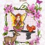 Birthday Card with fairy on seat 2012 PDSA