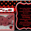 Daughters 1st Birthday Ladybug party Invite Daughters 1st Birthday Ladybug party Invite