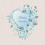 Wedding Invitation Blue Heart & Roses