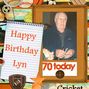Birthday Card Lyn 70th 2012