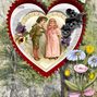 Victorian style anniversary card.